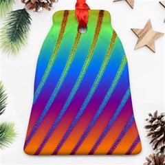 Abstract Fractal Multicolored Background Bell Ornament (two Sides) by Sudhe