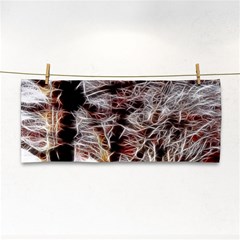 Autumn Fractal Forest Background Hand Towel by Sudhe