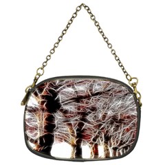 Autumn Fractal Forest Background Chain Purse (one Side) by Sudhe