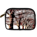 Autumn Fractal Forest Background Digital Camera Leather Case Front