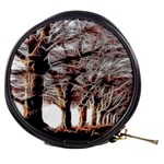 Autumn Fractal Forest Background Mini Makeup Bag Front