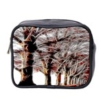 Autumn Fractal Forest Background Mini Toiletries Bag (Two Sides) Front