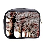 Autumn Fractal Forest Background Mini Toiletries Bag (Two Sides) Back