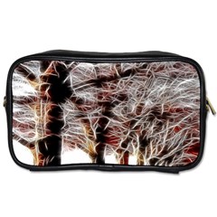 Autumn Fractal Forest Background Toiletries Bag (two Sides) by Sudhe