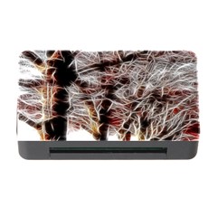 Autumn Fractal Forest Background Memory Card Reader With Cf by Sudhe