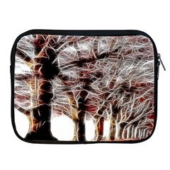 Autumn Fractal Forest Background Apple Ipad 2/3/4 Zipper Cases by Sudhe