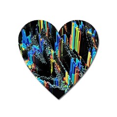 Abstract 3d Blender Colorful Heart Magnet by Sudhe