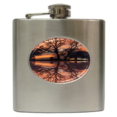 Aurora Sunset Sun Landscape Hip Flask (6 Oz) by Sudhe