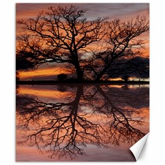 Aurora Sunset Sun Landscape Canvas 8  X 10  by Sudhe