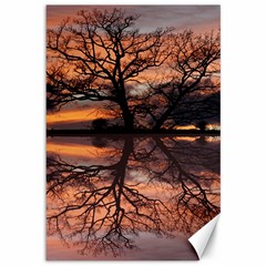 Aurora Sunset Sun Landscape Canvas 12  X 18  by Sudhe