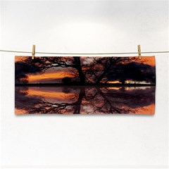 Aurora Sunset Sun Landscape Hand Towel by Sudhe