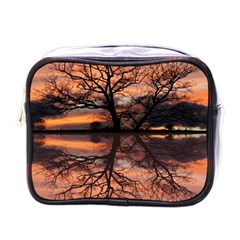 Aurora Sunset Sun Landscape Mini Toiletries Bag (one Side) by Sudhe