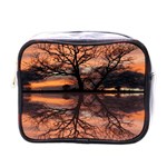 Aurora Sunset Sun Landscape Mini Toiletries Bag (One Side) Front