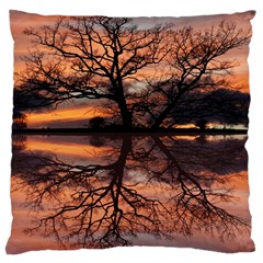 Aurora Sunset Sun Landscape Large Cushion Case (two Sides) by Sudhe