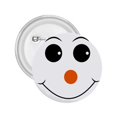 Happy Face With Orange Nose Vector File 2 25  Buttons by Sudhe