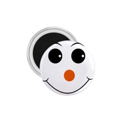 Happy Face With Orange Nose Vector File 1 75  Magnets by Sudhe