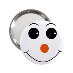 Happy Face With Orange Nose Vector File 2 25  Handbag Mirrors by Sudhe