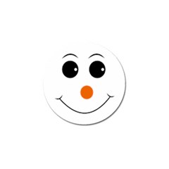 Happy Face With Orange Nose Vector File Golf Ball Marker by Sudhe