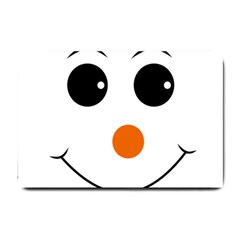 Happy Face With Orange Nose Vector File Small Doormat  by Sudhe