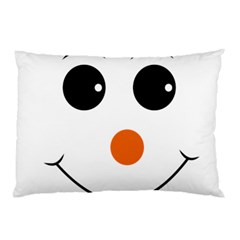 Happy Face With Orange Nose Vector File Pillow Case by Sudhe