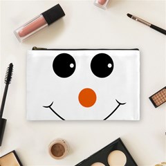 Happy Face With Orange Nose Vector File Cosmetic Bag (medium) by Sudhe