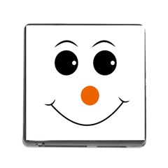 Happy Face With Orange Nose Vector File Memory Card Reader (square 5 Slot) by Sudhe