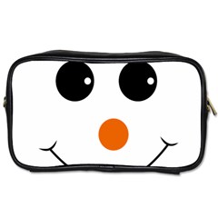 Happy Face With Orange Nose Vector File Toiletries Bag (one Side) by Sudhe