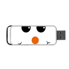 Happy Face With Orange Nose Vector File Portable Usb Flash (one Side) by Sudhe