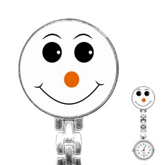 Happy Face With Orange Nose Vector File Stainless Steel Nurses Watch by Sudhe