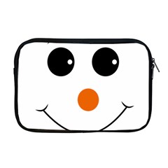 Happy Face With Orange Nose Vector File Apple Macbook Pro 17  Zipper Case by Sudhe