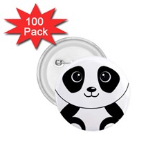 Bear Panda Bear Panda Animals 1 75  Buttons (100 Pack)  by Sudhe