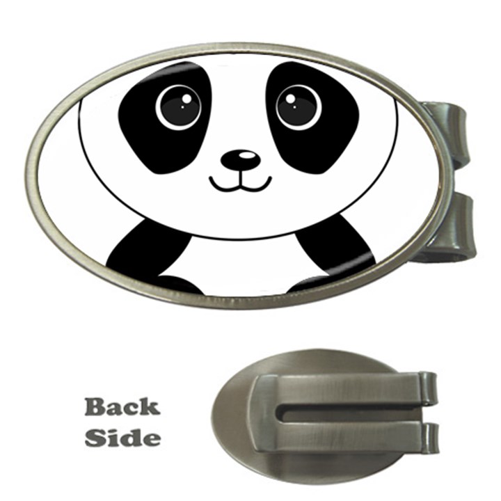 Bear Panda Bear Panda Animals Money Clips (Oval) 