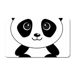 Bear Panda Bear Panda Animals Magnet (rectangular) by Sudhe