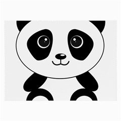 Bear Panda Bear Panda Animals Large Glasses Cloth (2-side) by Sudhe