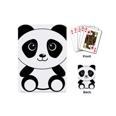 Bear Panda Bear Panda Animals Playing Cards (mini) by Sudhe