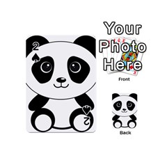 Bear Panda Bear Panda Animals Playing Cards 54 (mini) by Sudhe