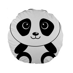 Bear Panda Bear Panda Animals Standard 15  Premium Round Cushions by Sudhe