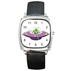 Ufo Square Metal Watch by Sudhe