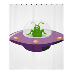 Ufo Shower Curtain 60  X 72  (medium)  by Sudhe