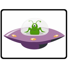 Ufo Double Sided Fleece Blanket (large)  by Sudhe