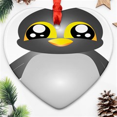 Cute Penguin Animal Ornament (heart) by Sudhe