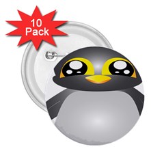 Cute Penguin Animal 2 25  Buttons (10 Pack)  by Sudhe