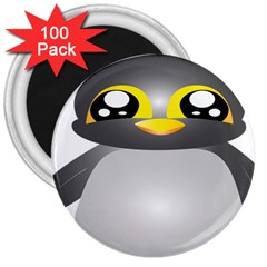 Cute Penguin Animal 3  Magnets (100 Pack) by Sudhe