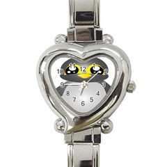 Cute Penguin Animal Heart Italian Charm Watch by Sudhe