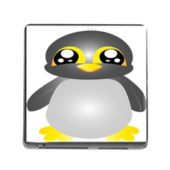 Cute Penguin Animal Memory Card Reader (square 5 Slot) by Sudhe