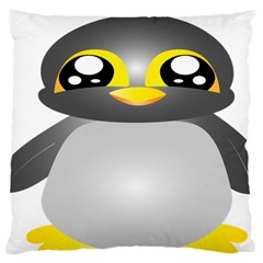 Cute Penguin Animal Large Cushion Case (two Sides) by Sudhe