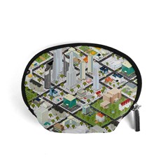 Simple Map Of The City Accessory Pouch (small) by Sudhe