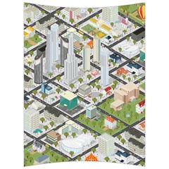 Simple Map Of The City Back Support Cushion by Sudhe