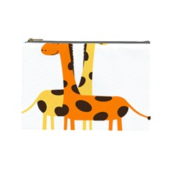 Giraffe Africa Safari Wildlife Cosmetic Bag (large) by Sudhe