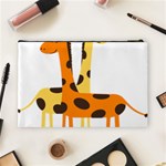 Giraffe Africa Safari Wildlife Cosmetic Bag (Large) Back